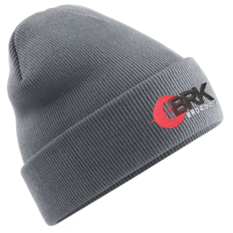BRK Brocock Beanie in grey, with embroidered logo
