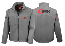 BRK Brocock long sleeve Softshell Jacket in grey