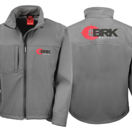 BRK Brocock long sleeve Softshell Jacket in grey