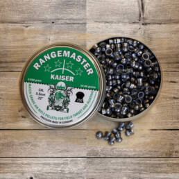 Tin of RANGEMASTER KAISER Roundhead Waisted Airgun Pellets