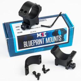 BluePrint Two-Piece Scope Mounts are available for 25mm (1